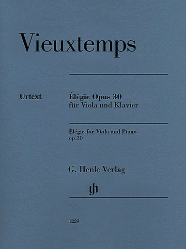 HAL LEONARD Vieuxtemps, H. (Jost): Elegie, Op.30 - URTEXT (viola & piano)