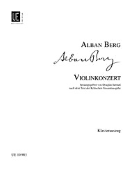 Carl Fischer Berg, Alban: Concerto (violin & piano)