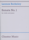 HAL LEONARD Berkeley, Lennox.: Sonata No. 1 for violin and piano
