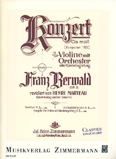 C.F. Peters Berwald, F.: Concerto in C Sharp Minor, Op. 2 (violin and piano)
