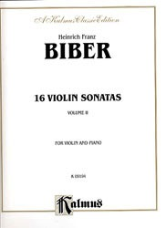 Alfred Music Biber, Heinrich Franz: 16 Volin Sonatas Vol.2 (violin & piano)