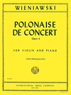 International Music Company Wieniawski (Francescatti): Polonaise de Concert, Op.4 (violin & piano)