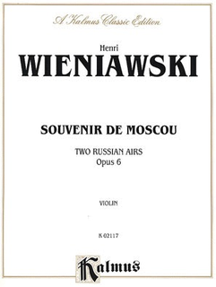 Alfred Music Wieniawski, Henri: Souvenir de Moscou (violin & piano)