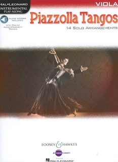 HAL LEONARD Piazzolla, Astor: Piazzolla Tangos (14 Solo Arrangements), with web access included (viola & web access)