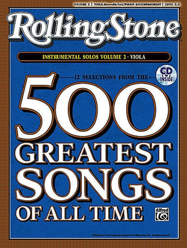 Alfred Music Rolling Stone Magazine: 500 Greatest Songs of All Time V. 2 (viola & cd)