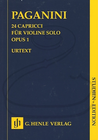 HAL LEONARD Paganini (Herttrich/Cantu/Barbieri): (study score) 24 Capricci for Solo Violin, Op.1 - URTEXT (violin) Henle Verlag
