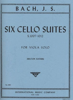 International Music Company Bach: Six Cello Suites, S. 1007-1012 for viola solo