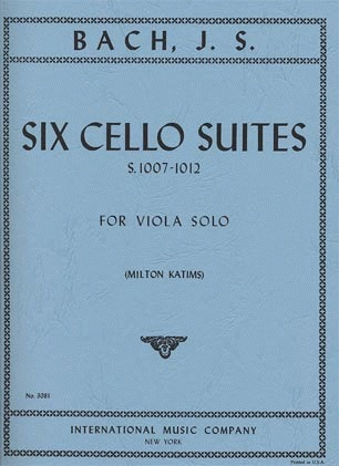 International Music Company Bach (Katims): 6 Cello Suites, S.1007-1012 (viola) IMC