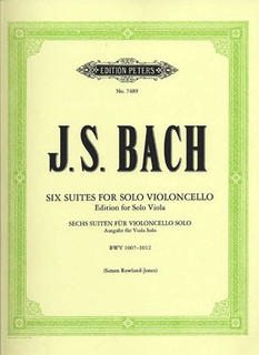 C.F. Peters Bach, J.S. (Rowland-Jones): Six Suites for the Viola (originally for cello)