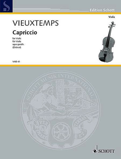 HAL LEONARD Vieuxtemps, H.: Capriccio Op. Posthumous (viola)