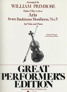 HAL LEONARD Villa-Lobos: Cantilena from Bachianas Brasilieras #5 (viola & piano)