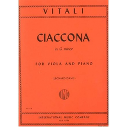 International Music Company Vitali, Tomaso Antonio: Chaconne in G minor (viola & piano)