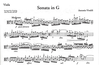 Vivaldi, Antonio (Arnold): Sonata in G (viola & piano)