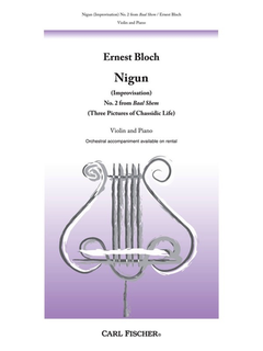 Carl Fischer Bloch: Nigun No.2 from Baal Shem (violin & piano) FISCHER