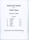 Wiggins, Christopher: Pieces of Eight, op.157 (violin & piano)