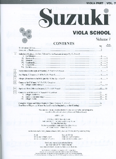 Suzuki: Viola School Vol.7 Revised (viola & CD)