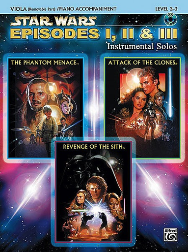 Alfred Music Williams, John: Star Wars Selections Episodes 1, 2,3 (viola & CD)