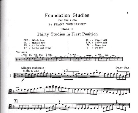 Carl Fischer Wohlfahrt (Pine): Foundation Studies for the Viola, Bk.1, op. 45, 54, 74 (viola) (DVD) Carl Fischer