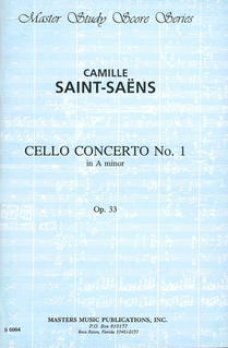 LudwigMasters Saint-Saens, C.: (Score) Cello Concerto No.1 in A minor, Op.33 (cello, and orchestra)