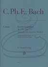 HAL LEONARD Bach, C.Ph.E. (Ensslin/Heinemann): Gamba Sonatas, Wq88, 136, 137 - URTEXT (viola & piano) Henle