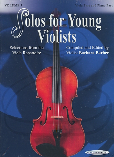 Alfred Music Barber, B.: (collection) Solos for Young Violists, Volume 3 (viola & piano) Summy-Birchard