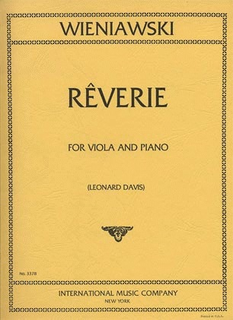 International Music Company Wieniawski: Reverie (viola & piano)