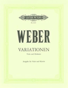 Weber, von, Carl Maria: Variationen (viola & piano)