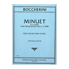 International Music Company Boccherini, Luigi: Minuet in A from String Quintet No. 11 (violin & piano)