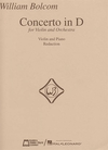 HAL LEONARD Bolcom, William: Concerto in D (violin & piano)