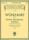 Schirmer Wohlfahrt: Easiest Method Op.38 (violin)