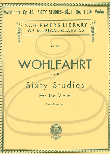HAL LEONARD Wohlfahrt (Blay): 60 Studies, Op. 45, Vol. 1, Nos.1-30 (violin)