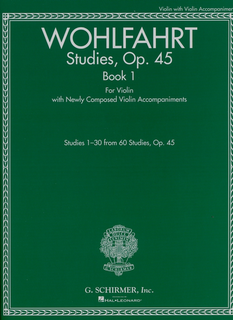 HAL LEONARD Wohlfahrt, F. & Kelly, R.: Studies, Op. 45, Volume I, for Violin with Newly Composed Violin Accompaniments (violin)