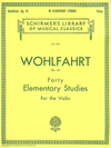 HAL LEONARD Wohlfahrt: 40 Elementary Studies for the Violin, Op. 54