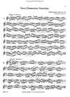 Carl Fischer Wohlfahrt: 40 Elementary Exercises for the Violin, Op. 54