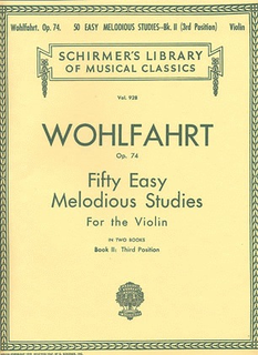 HAL LEONARD Wohlfahrt, F.: 50 Easy Melodious Studies Op74 Bk.2-3rd Position (violin)