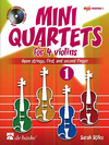HAL LEONARD Stiles, Sarah: Mini Quartets for 4 Violins and CD-open strings, 1st and 2nd finger