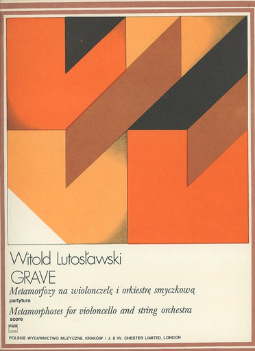 HAL LEONARD Lutoslawski, W.: (Score) Grave - Metamorphoses for Violoncello and String Orchestra (cello, and string orchestra)