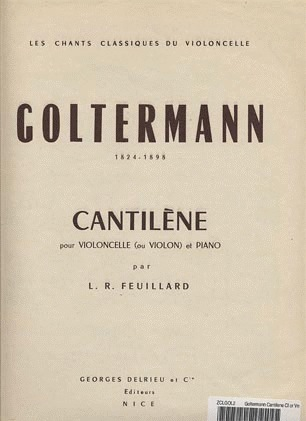 Galaxy Music Goltermann, Georg: Cantilene (cello & piano)