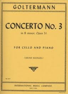 International Music Company Goltermann: Concerto No. 3 in B minor, Opus 51 for cello and piano