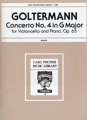 Carl Fischer Goltermann, G. (Schultz, Arr): Concerto No.4 Op.65 in G (cello & piano) Carl Fischer