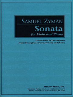 Carl Fischer Zyman, Samuel: Sonata for Viola and Piano
