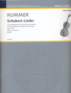 HAL LEONARD Schubert, F. (Kummer, arr./Birtel, ed.): Schubert-Lieder, 25 Transcriptions, Vol. 2 (cello and piano)
