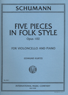 International Music Company Schumann, Robert (Kurtz): Five Pieces in Folk Style Op.102 (cello & piano)