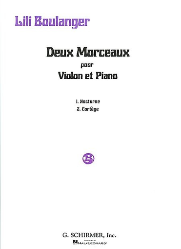 HAL LEONARD Boulanger, Lili: Deux Morceaux (violin & piano)