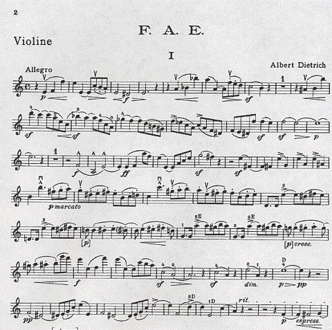 Brahms/Dietrich/Schumann: F.A.E. Sonata (violin & piano) 		  Brahms/Dietrich/Schumann: F.A.E. Sonata (violin & piano)