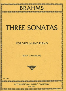 International Music Company Brahms: Three Sonatas (violin & piano)