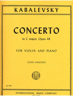 International Music Company Kabalevsky, Dmitri (Gingold): Concerto in C major, Op.48 (violin & piano)
