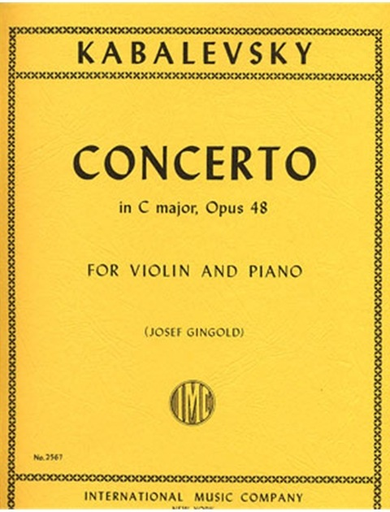 International Music Company Kabalevsky, Dmitri (Gingold): Concerto in C major, Op.48 (violin & piano)