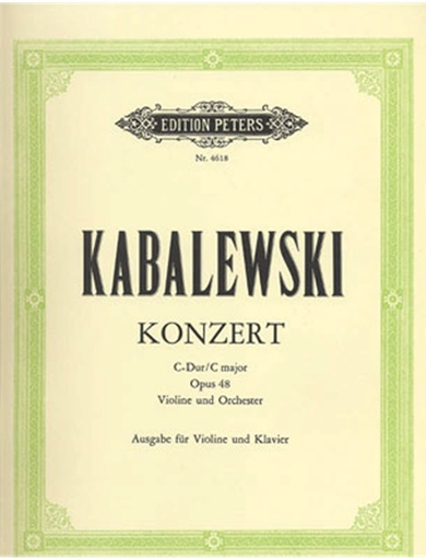 Kabalevsky, Dmitri: Concerto in C major, Op.48 (violin & piano) PETERS