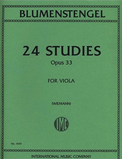 International Music Company Blumenstengel (Wiemann): 24 Studies, Op.33 (viola)